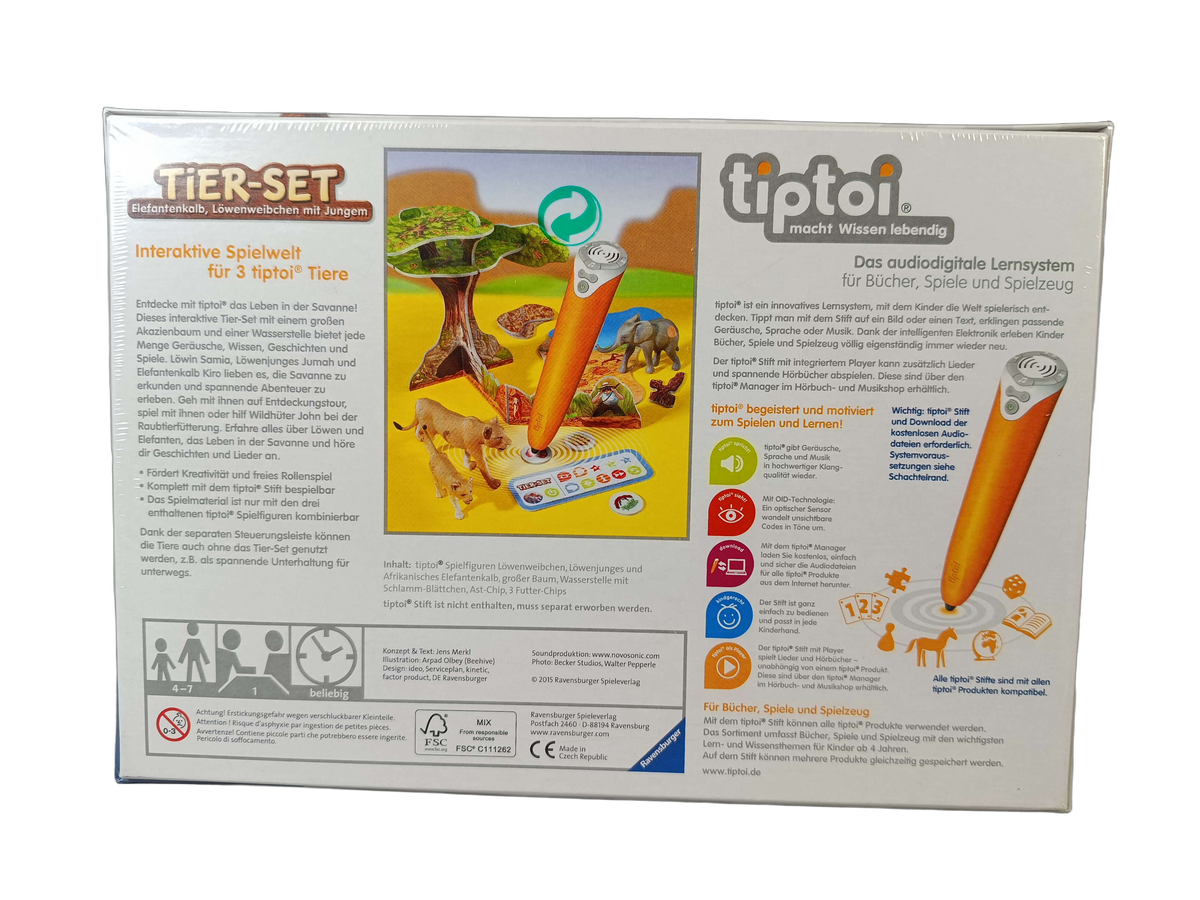 Ravensburger tiptoi Tier-Set Löwen 00 502 0 Lernspiel, Neu