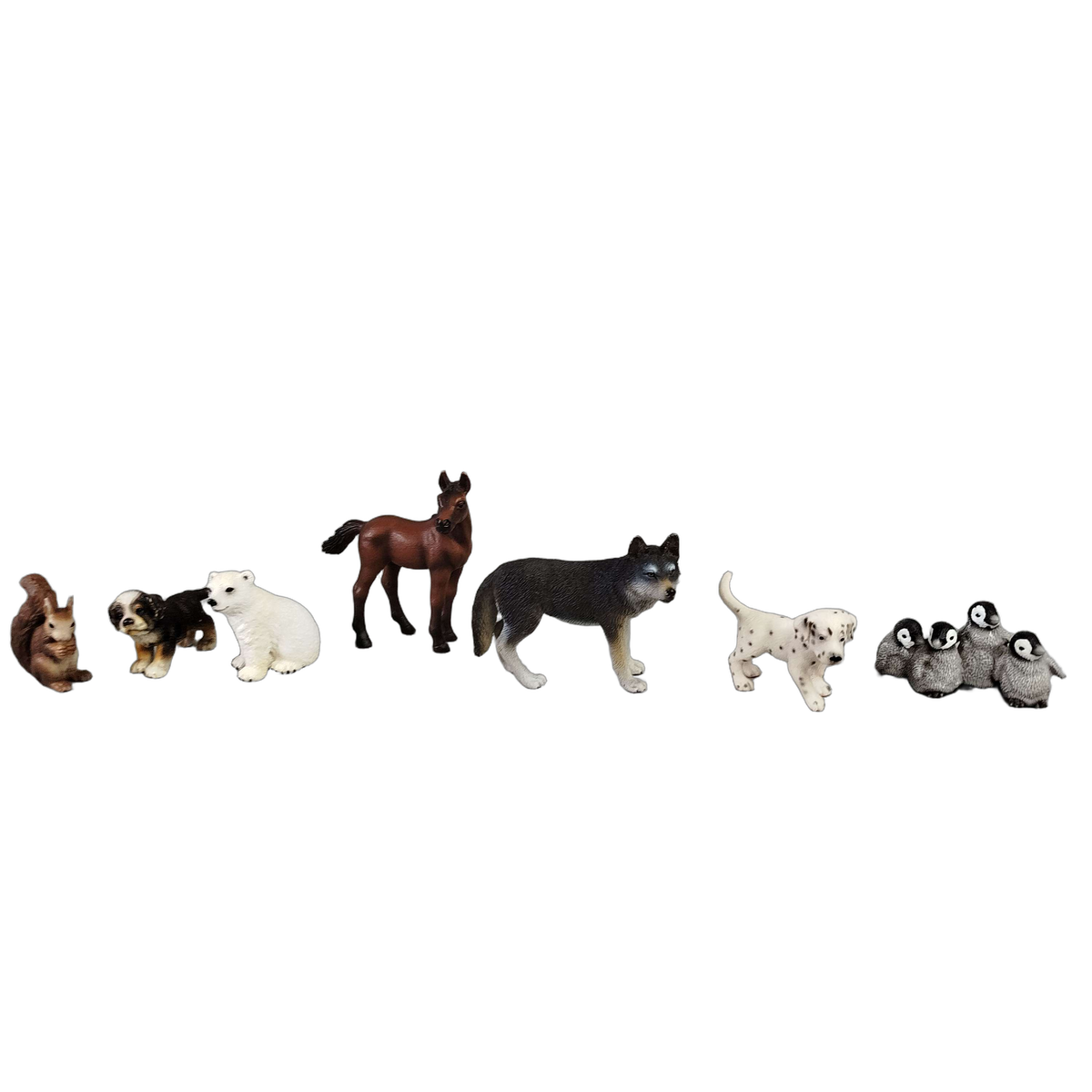 Schleich Tiere Bundle Wildtiere & Bauernhof 8 Teile Tierfiguren