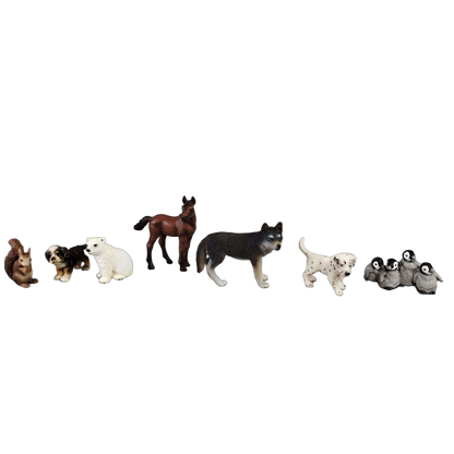 Schleich Tiere Bundle Wildtiere & Bauernhof 8 Teile Tierfiguren