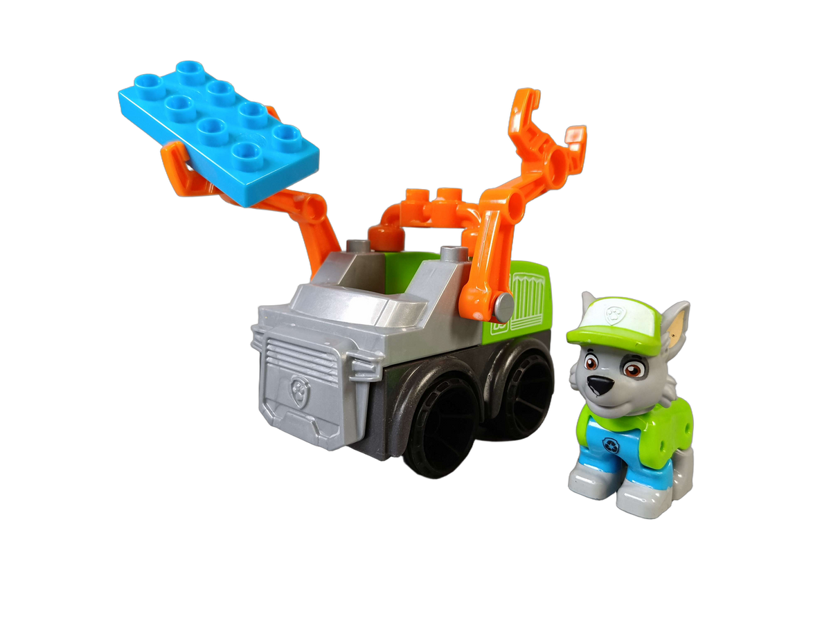 Mega Bloks PAW Patrol Rocky Recycling-LKW mit Greifarm Bauset