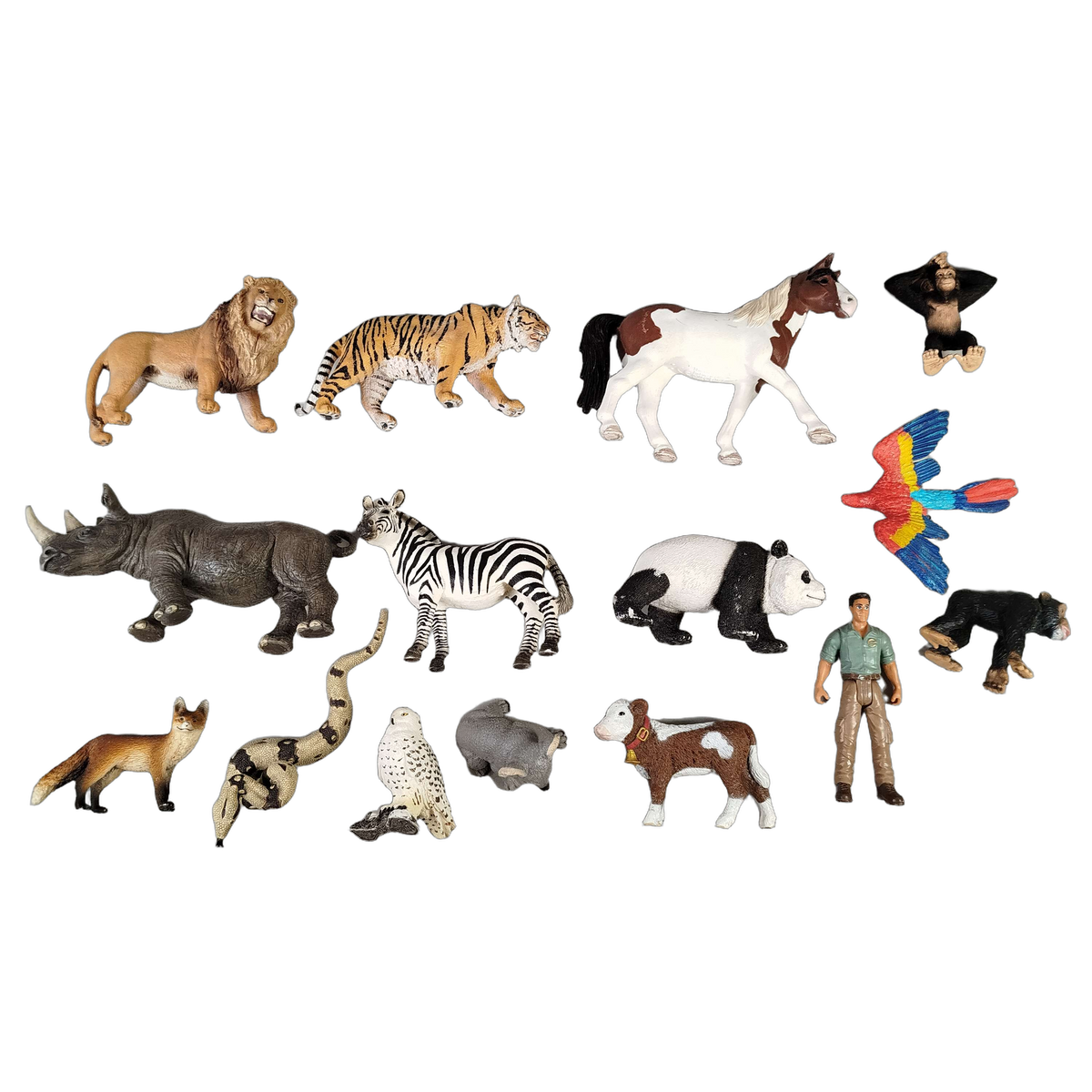 Schleich Tiere Bundle 16 Teile Tierfiguren & Tierpfleger
