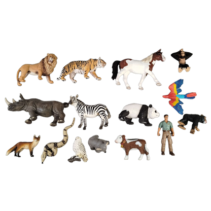Schleich Tiere Bundle 16 Teile Tierfiguren & Tierpfleger