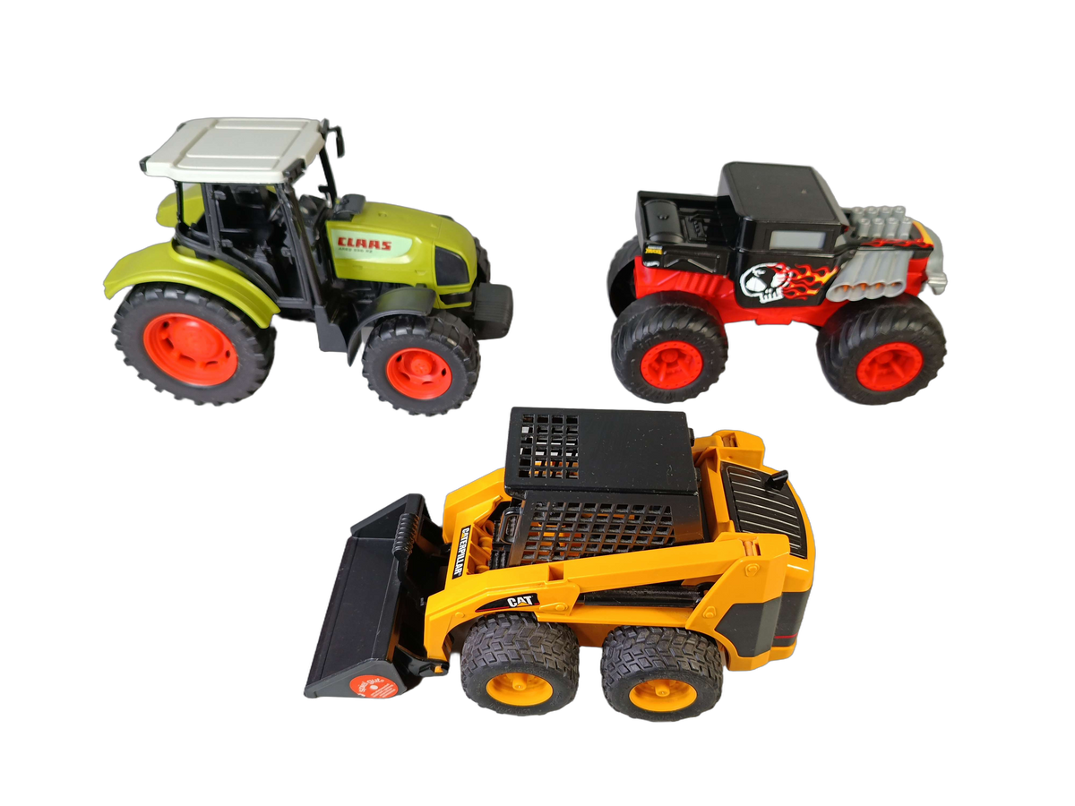 Bundle Bauernhof & Baustelle Set von 3 Traktor Bone Shaker Lader