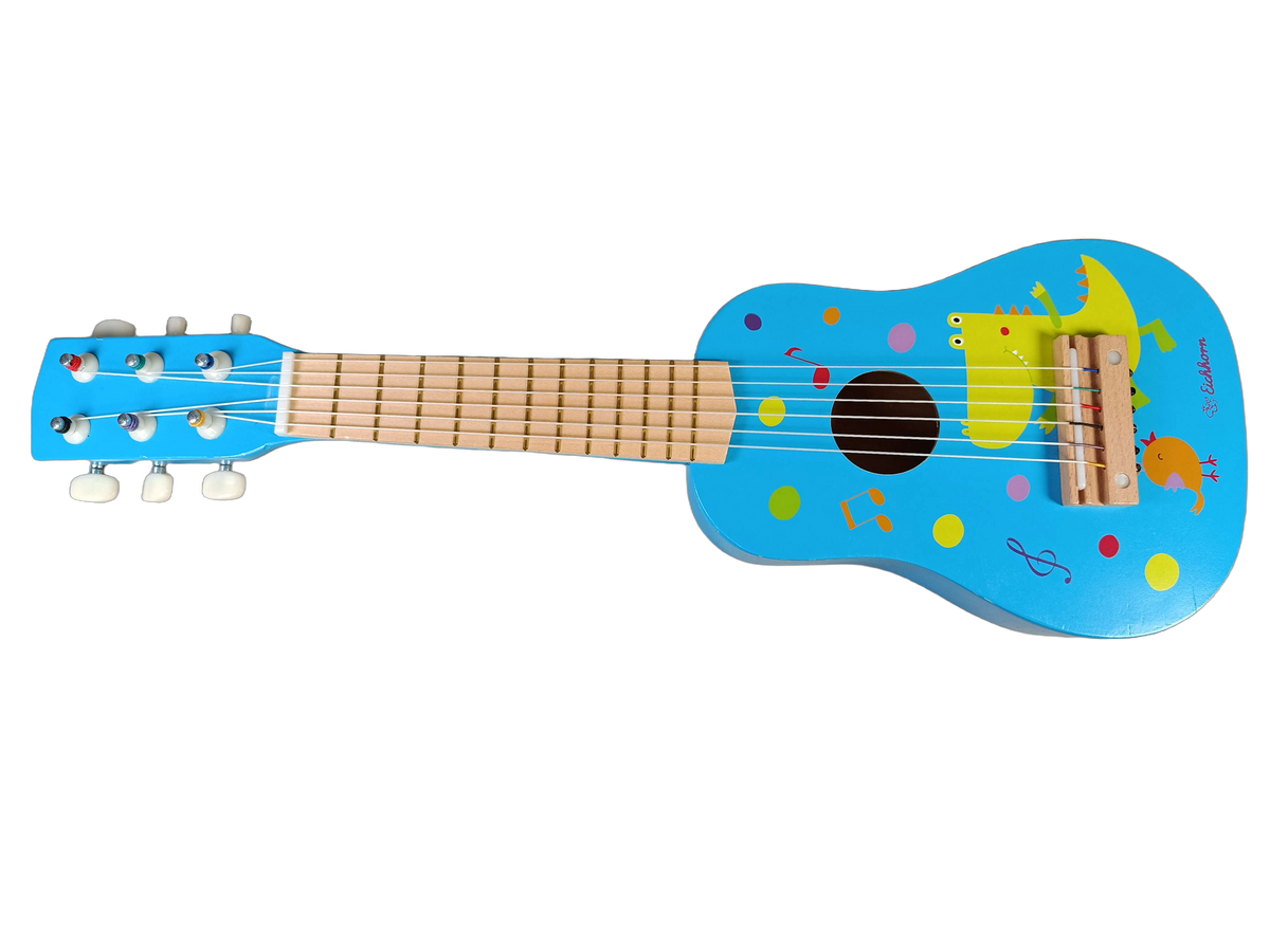 Eichhorn Holz Blau 6-Saiten Kindergitarre