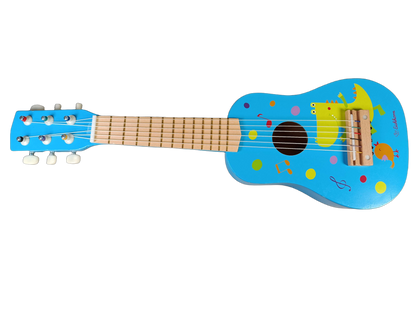 Eichhorn Holz Blau 6-Saiten Kindergitarre