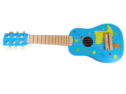 Eichhorn Holz Blau 6-Saiten Kindergitarre