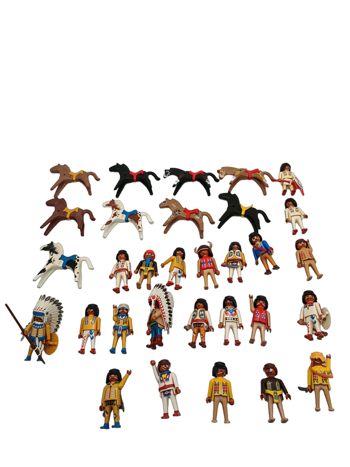 Playmobil Bundle Western & Indianer Figuren, Pferde & Zubehör