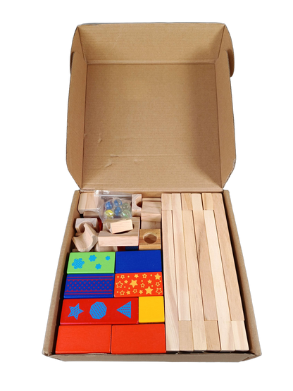 Montessori Lernwelten MS-461 Kugelbahn zum Selberbauen, Neuwertig