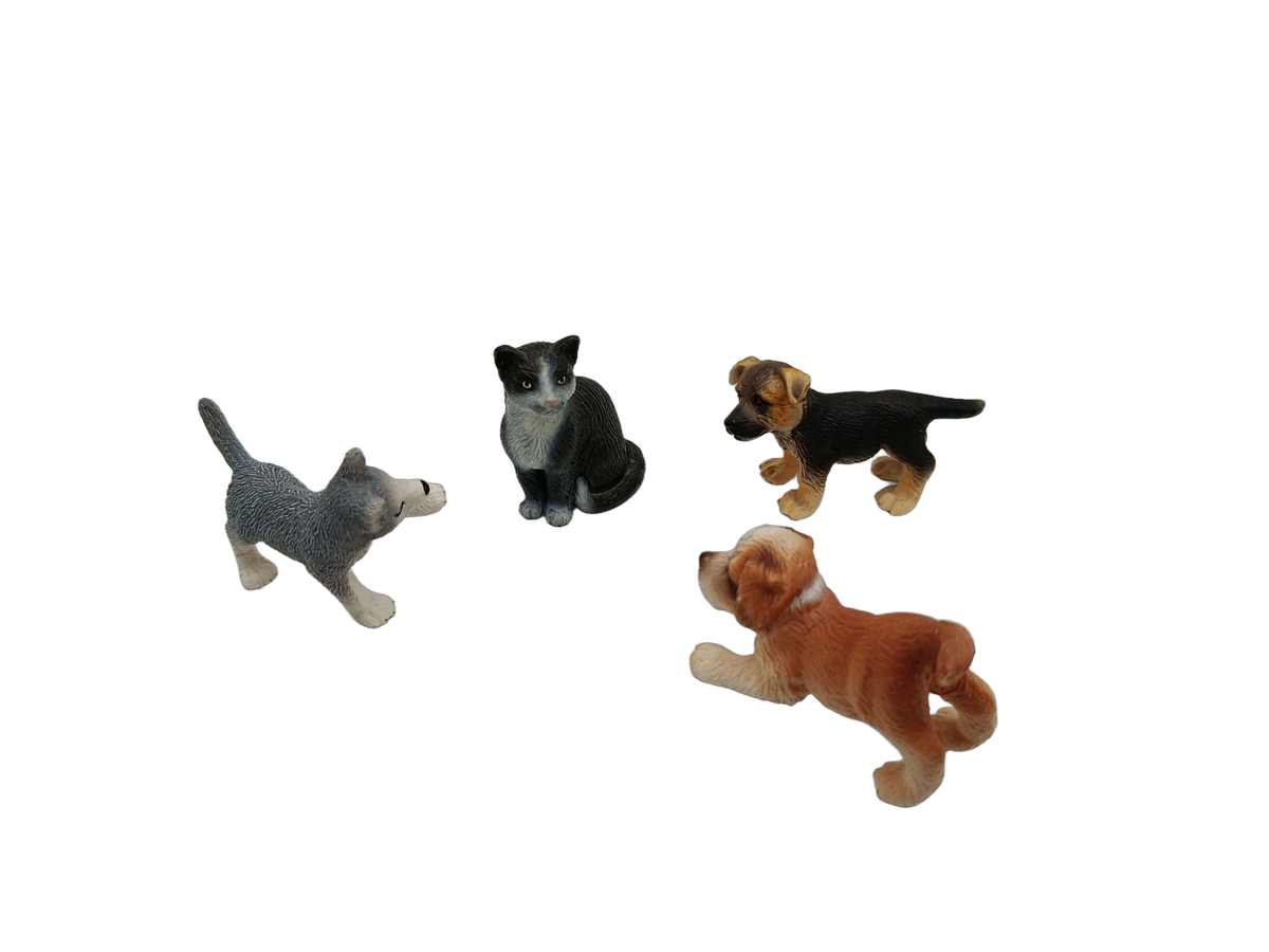 Schleich Tiere Bundle 13 Teile Tierfiguren Hunde Katze Schwan