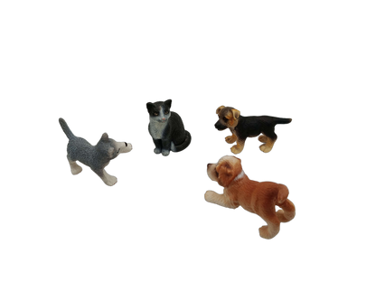Schleich Tiere Bundle 13 Teile Tierfiguren Hunde Katze Schwan