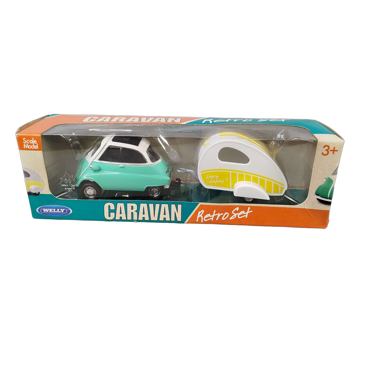 Welly Bundle Retro VW T1 & BMW Isetta Set von 2 Modellautos, Neuwertig