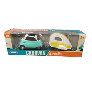 Welly Bundle Retro VW T1 & BMW Isetta Set von 2 Modellautos, Neuwertig