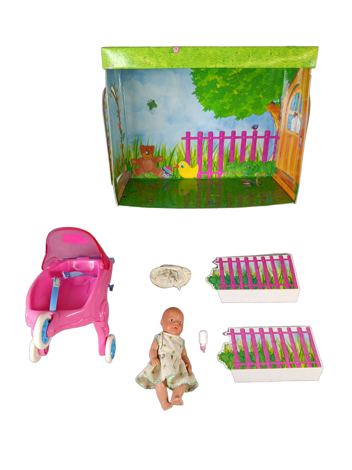 Zapf Creation Bundle BABY born großes Set Puppenwagen & Zubehör