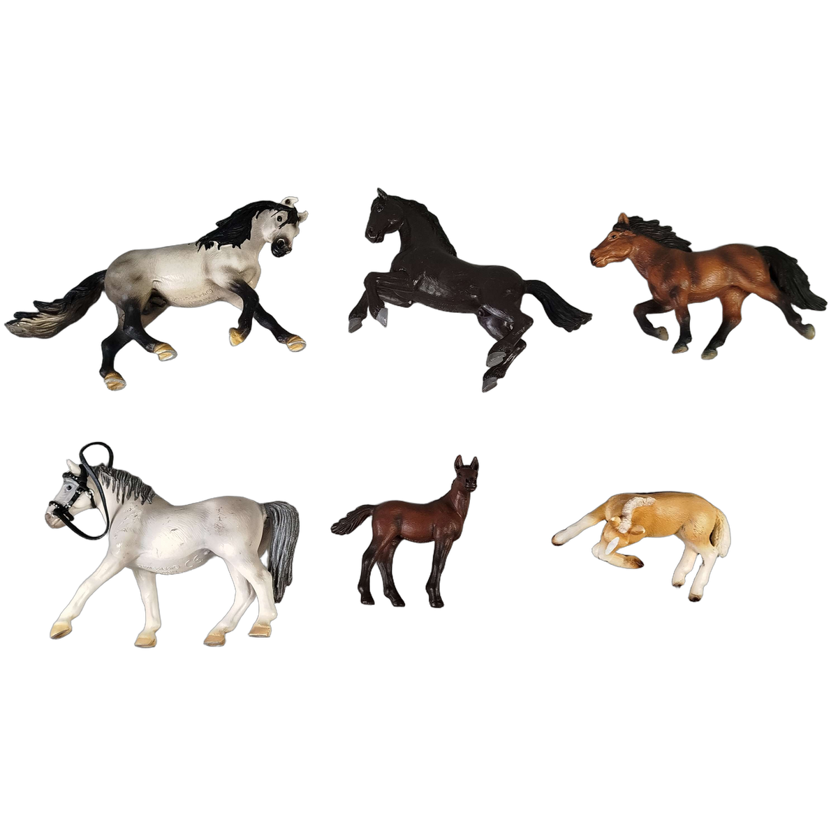 Schleich Tiere Bundle Pferde & Ponys Mustang & Fohlen 6 Teile Figuren