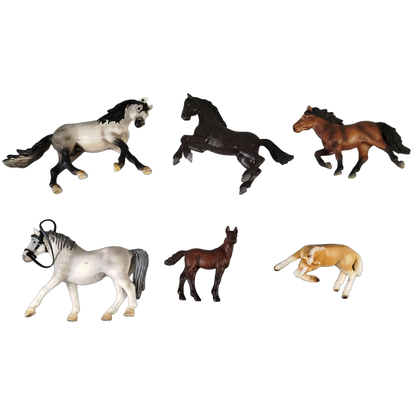 Schleich Tiere Bundle Pferde & Ponys Mustang & Fohlen 6 Teile Figuren