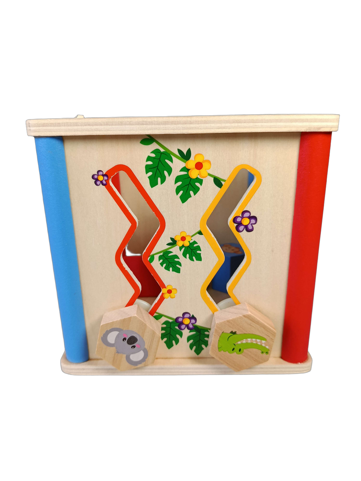Playtive Bundle Holz Motorik Set von 2 Motorikwürfel & Stapeltiere