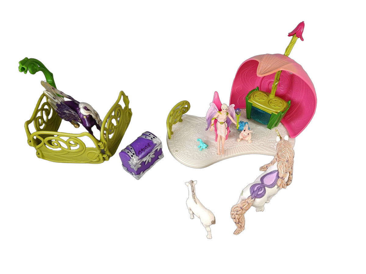Schleich Glitzerndes Blütenhaus mit Einhörnern 42445 Spielset