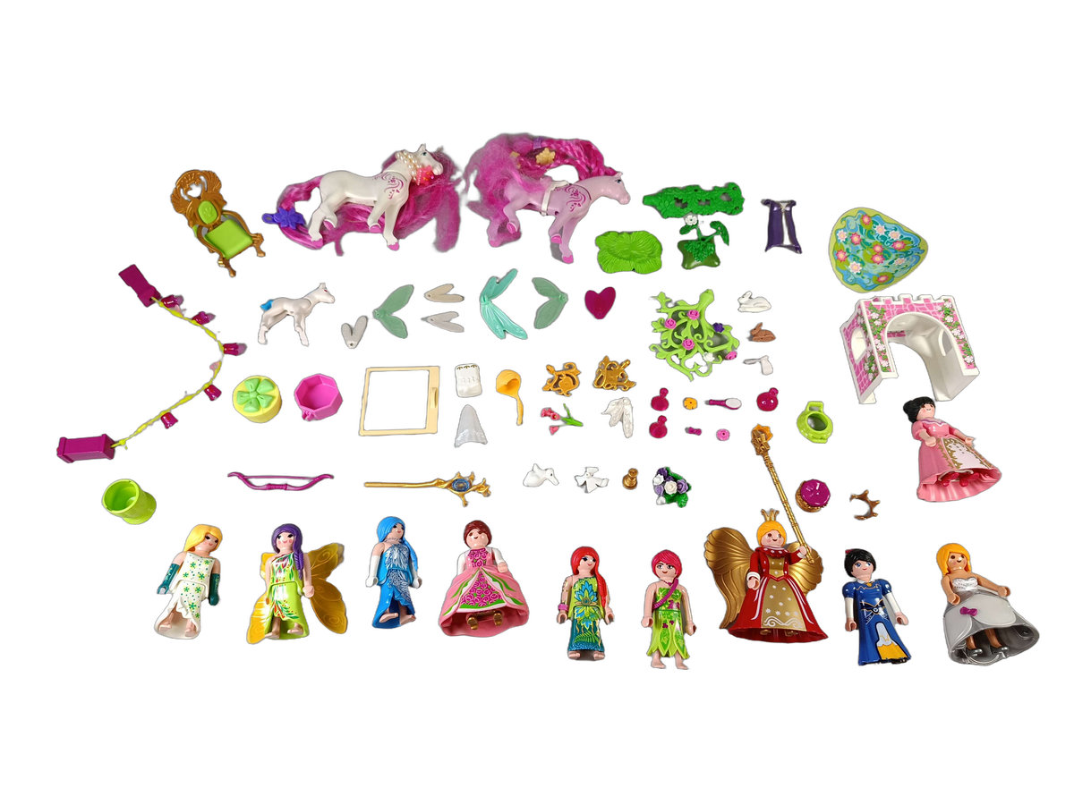 Playmobil Bundle Prinzessin & Fee Figuren, Pferd & Zubehör
