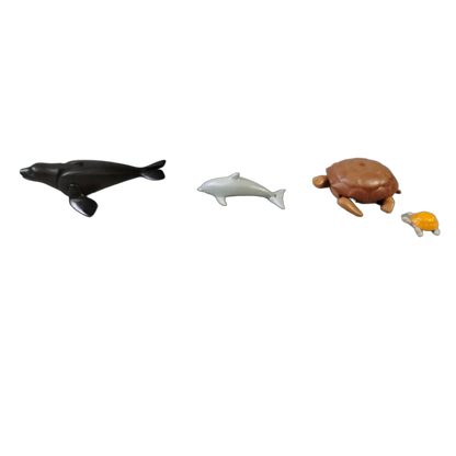Playmobil Bundle Meerestiere Set von 6 Figuren Orca Hai Delfin Robbe