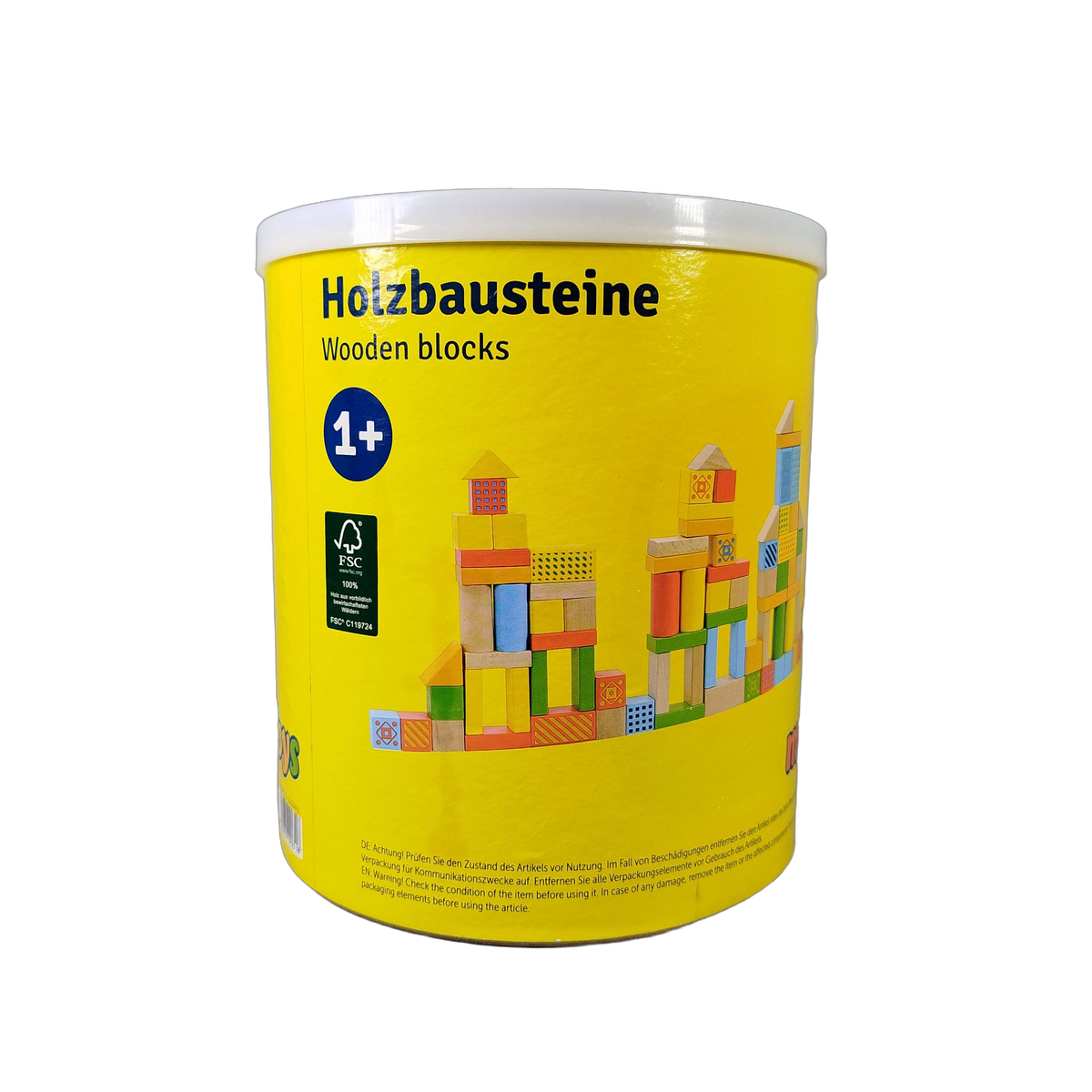 MyToys Aufbewahrungs-Eimer Holzbausteine & Bauklötze
