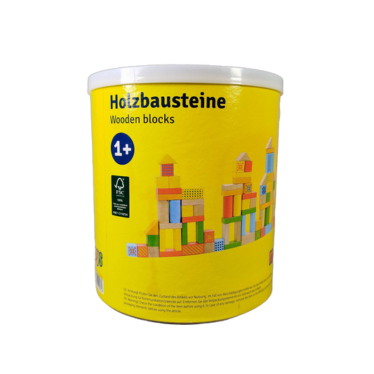MyToys Aufbewahrungs-Eimer Holzbausteine & Bauklötze
