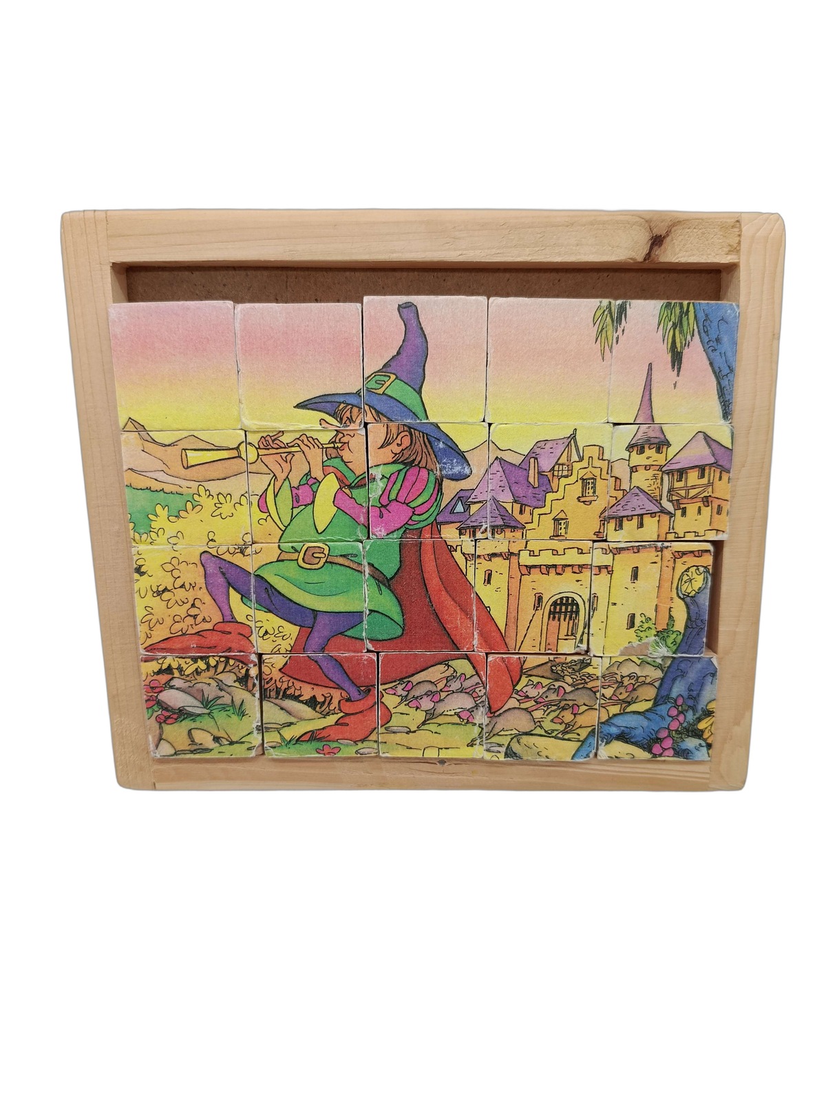 Bundle Märchen & Rattenfänger Set von 2 Holz Würfelpuzzle