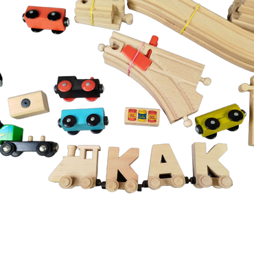 Bundle Holzeisenbahn 33344 33669 33351 großes Set Batterielok