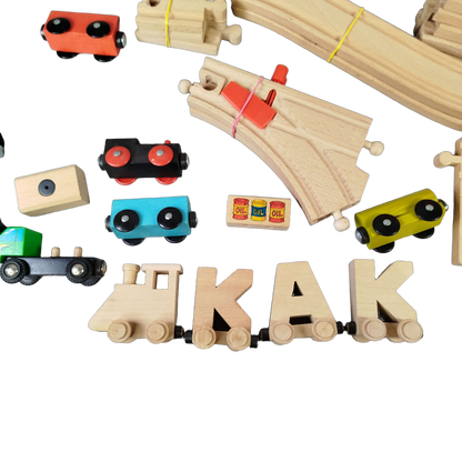 Bundle Holzeisenbahn 33344 33669 33351 großes Set Batterielok