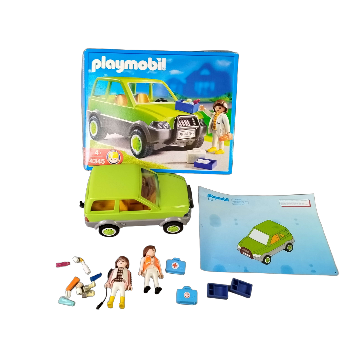 Playmobil Bundle 4345 3222 4564 Set von 3 Motorrad PKW Puppentheater