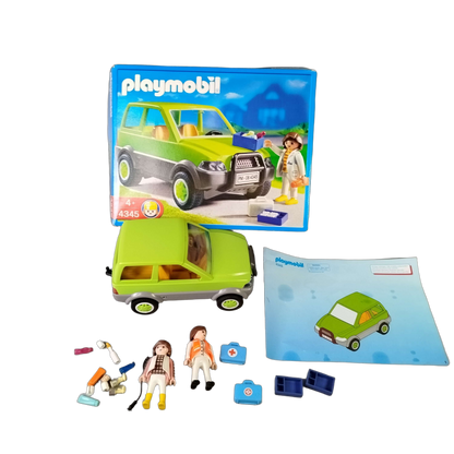 Playmobil Bundle 4345 3222 4564 Set von 3 Motorrad PKW Puppentheater