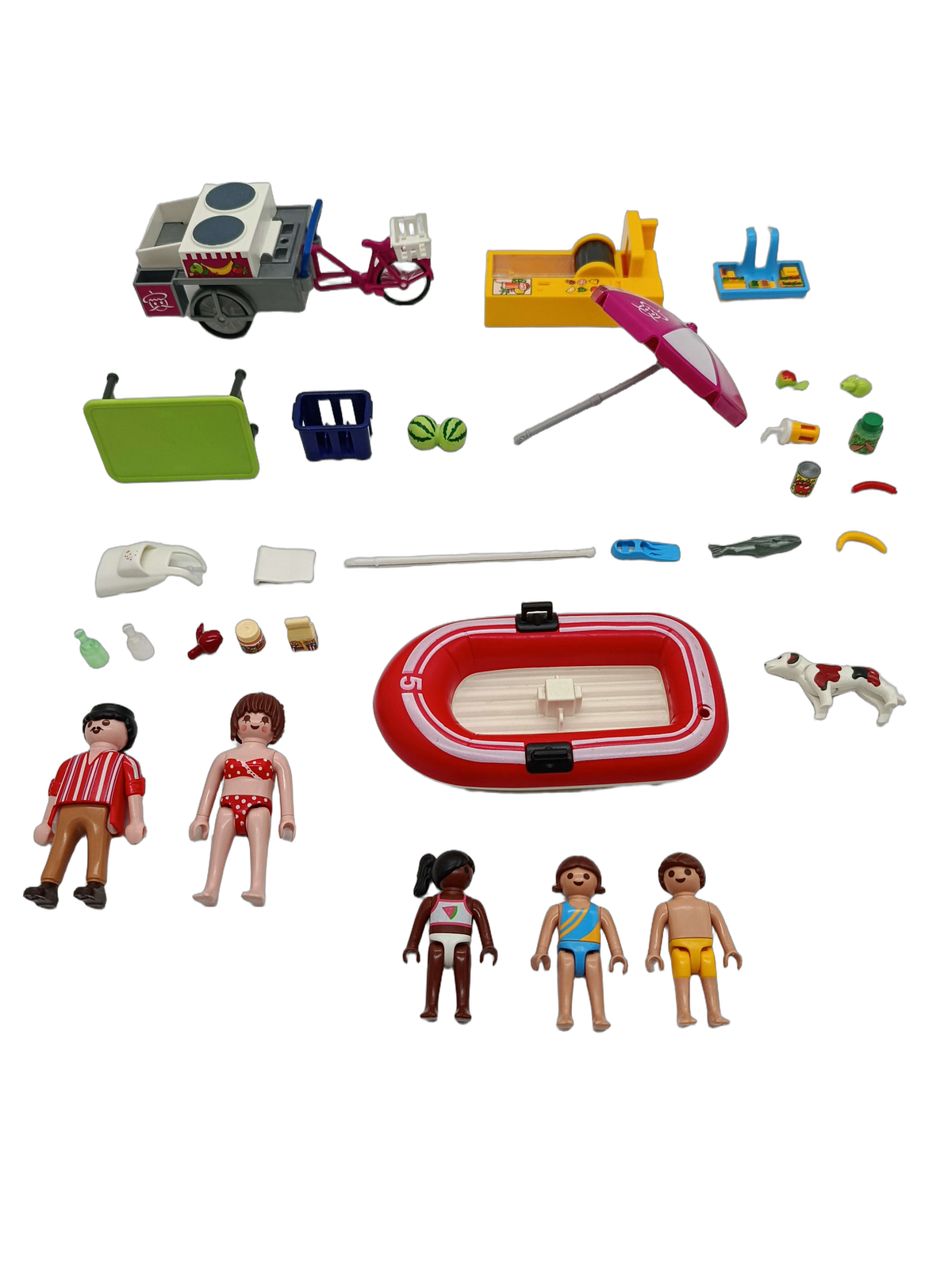 Playmobil Bundle Family Fun Crêpes & Schlauchboot Set von 2 Figuren