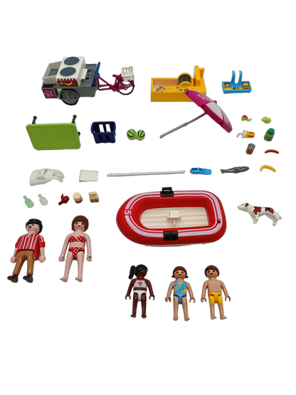 Playmobil Bundle Family Fun Crêpes & Schlauchboot Set von 2 Figuren
