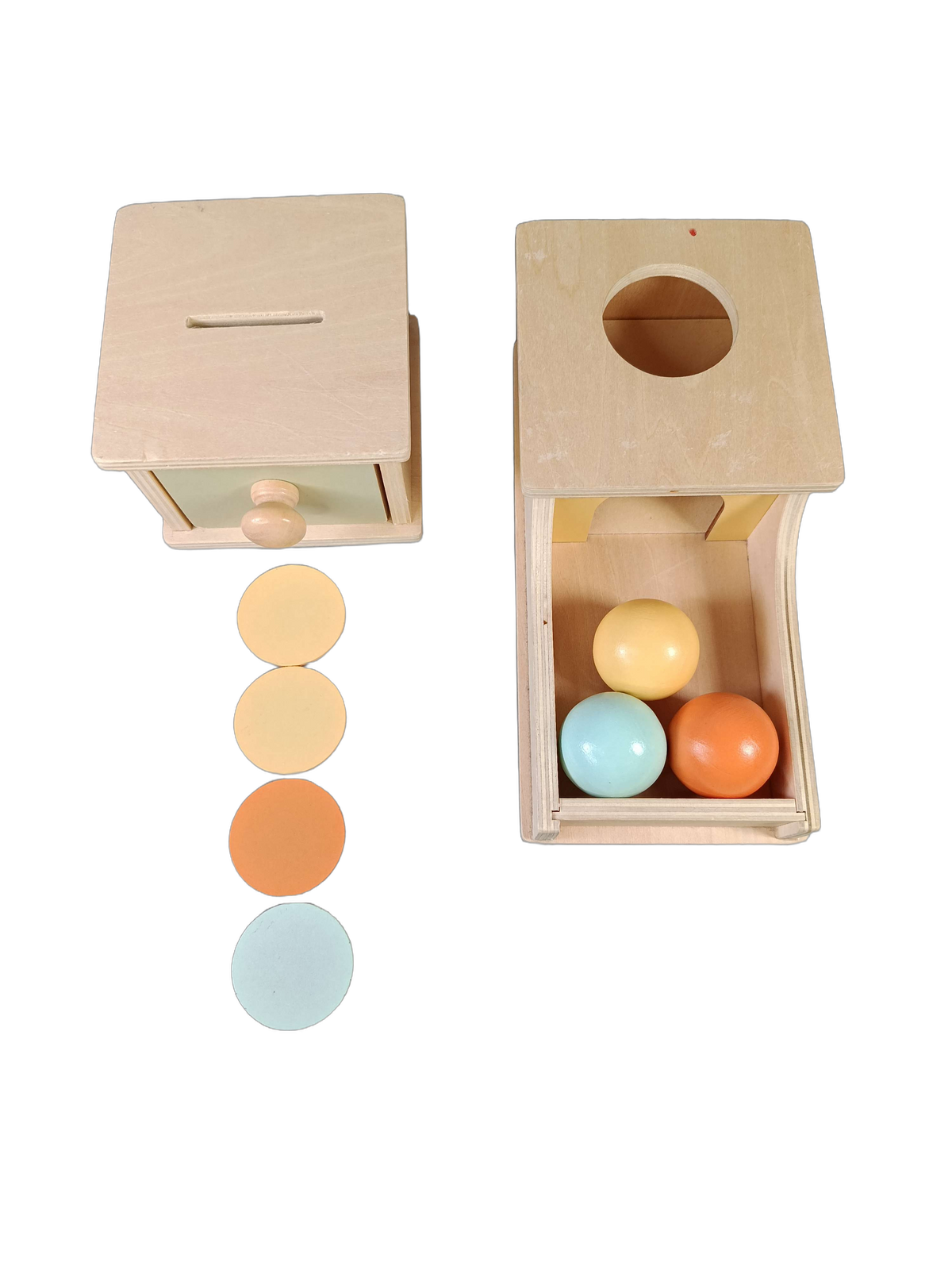 Bundle Montessori Set von 4 Steckspiel, Sortierbox & Stapelspiel