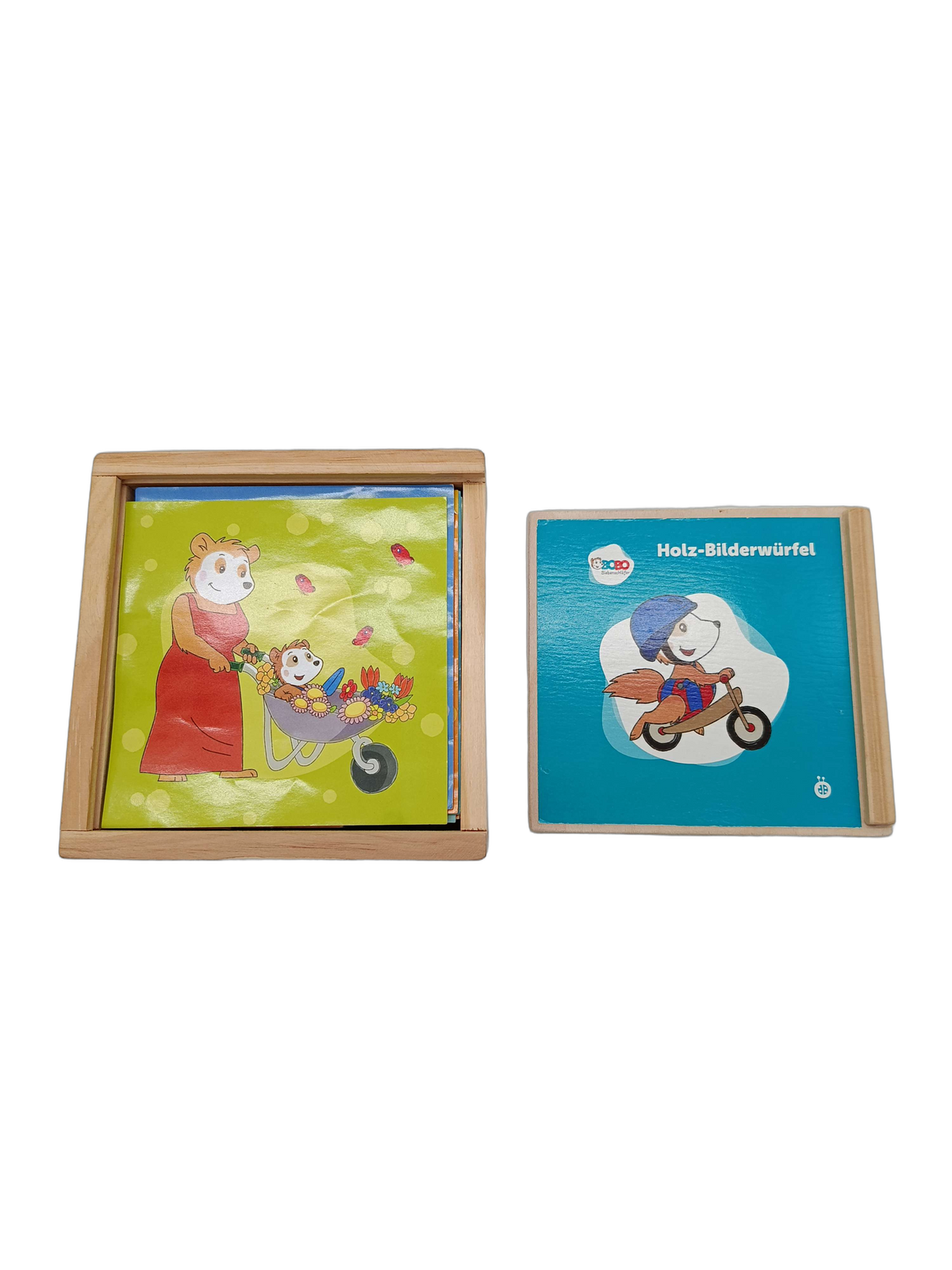Bundle Märchen Set von 2 Holzpuzzle & Bilderwürfel
