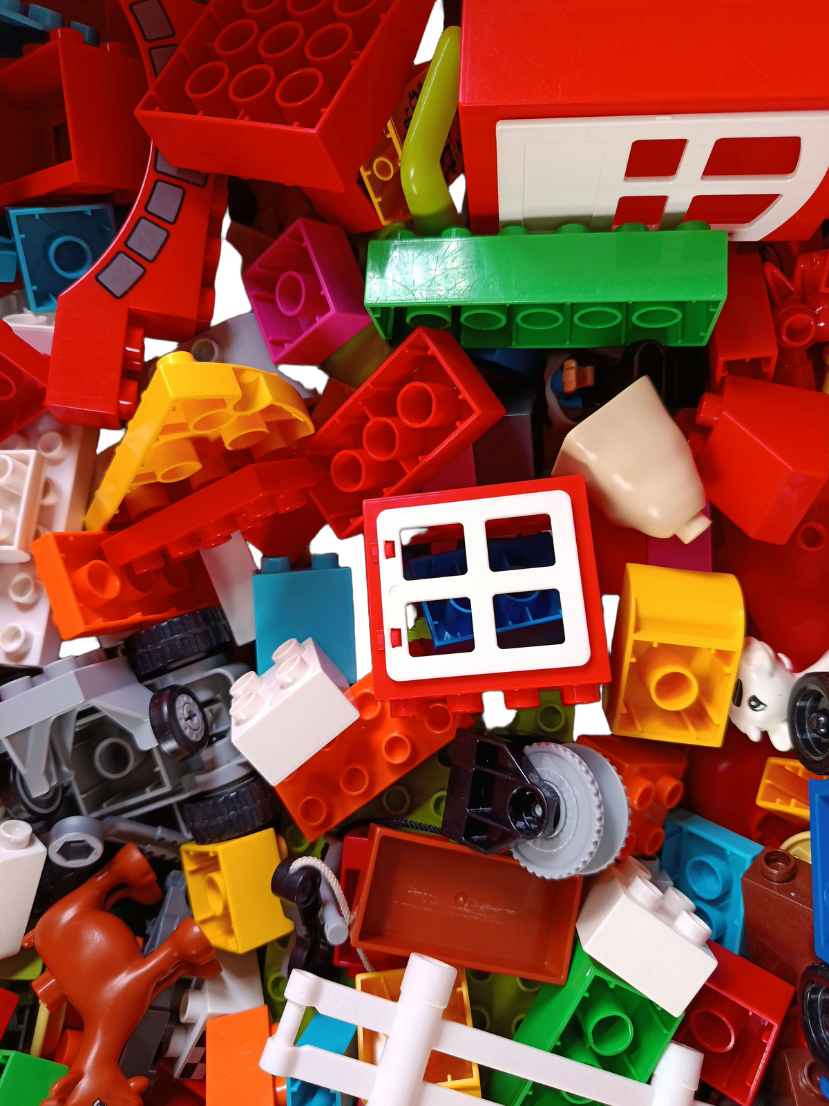 Konvolut LEGO Cars Großbausteine & Tierfiguren ca. 2,6 kg, ab 3 Jahre