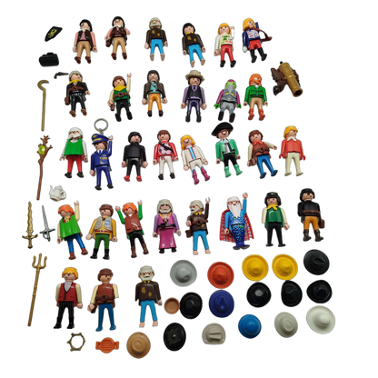 Playmobil Bundle Polizei & Zauberer Set von 31 Figuren & Zubehör