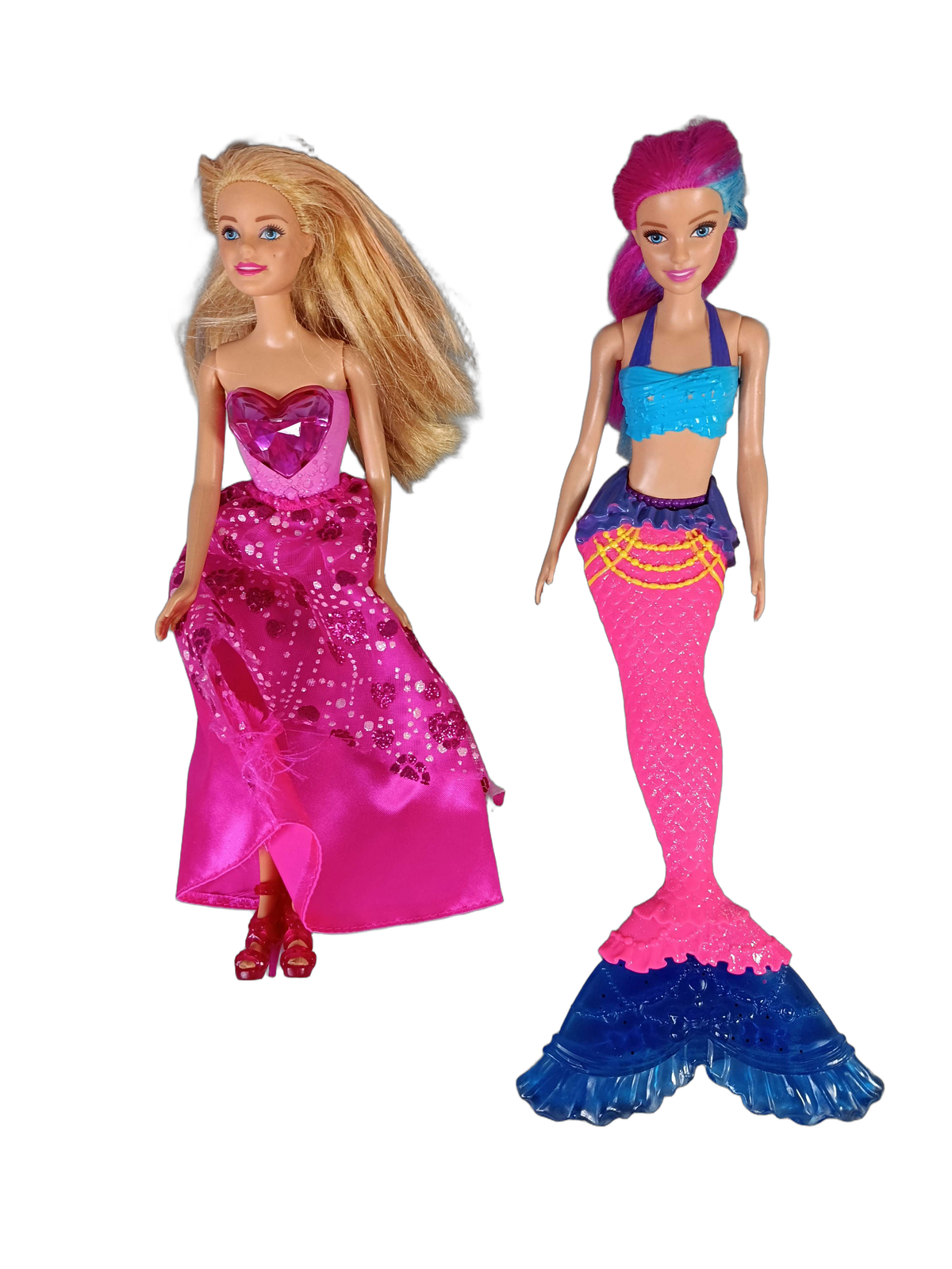 Mattel Bundle Prinzessin & Meerjungfrau Set von 2 Puppen