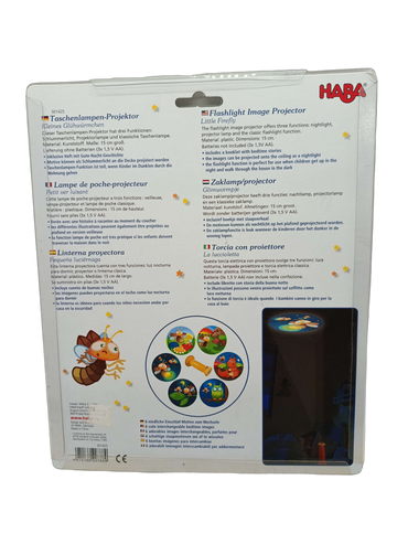 HABA Kleines Glühwürmchen 301425 Taschenlampen-Projektor, Neu