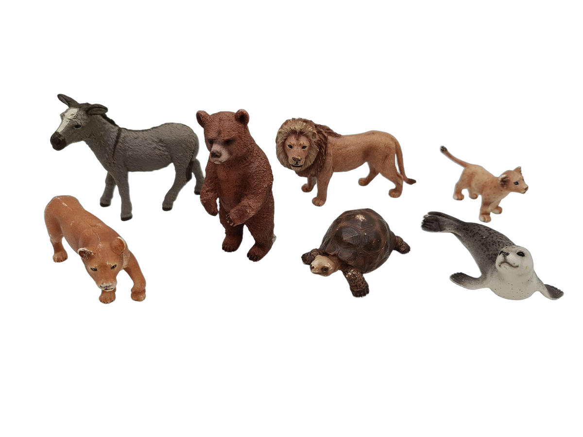 Schleich Tiere Bundle Bauernhof & Wildtiere 7 Teile Tierfiguren