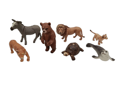 Schleich Tiere Bundle Bauernhof & Wildtiere 7 Teile Tierfiguren