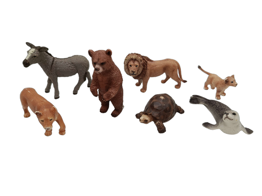 Schleich Tiere Bundle Bauernhof & Wildtiere 7 Teile Tierfiguren
