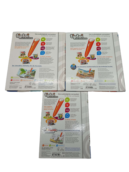 Ravensburger Bundle tiptoi 3x Lernbücher Weltatlas Leserabe