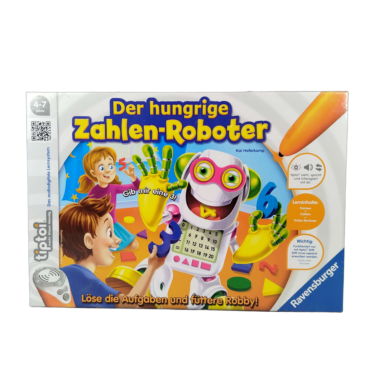 Ravensburger tiptoi Der hungrige Zahlen-Roboter Lernspiel, neu