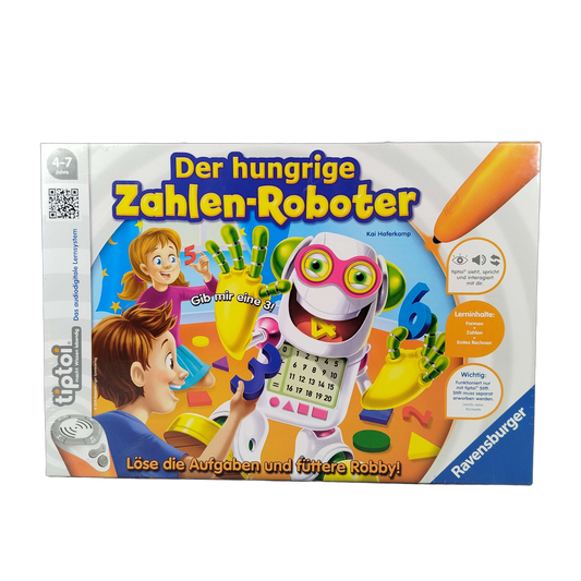 Ravensburger tiptoi Der hungrige Zahlen-Roboter Lernspiel, neu