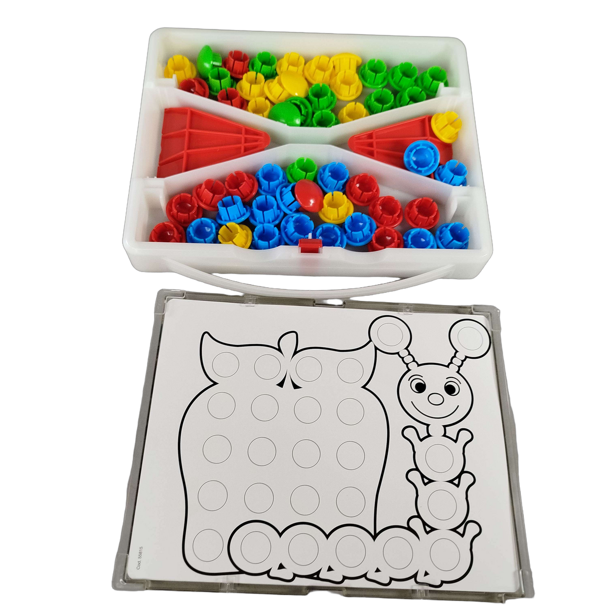 Quercetti Fantacolor Junior 4190 Steckmosaik Bastelspielzeug