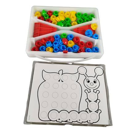 Quercetti Fantacolor Junior 4190 Steckmosaik Bastelspielzeug