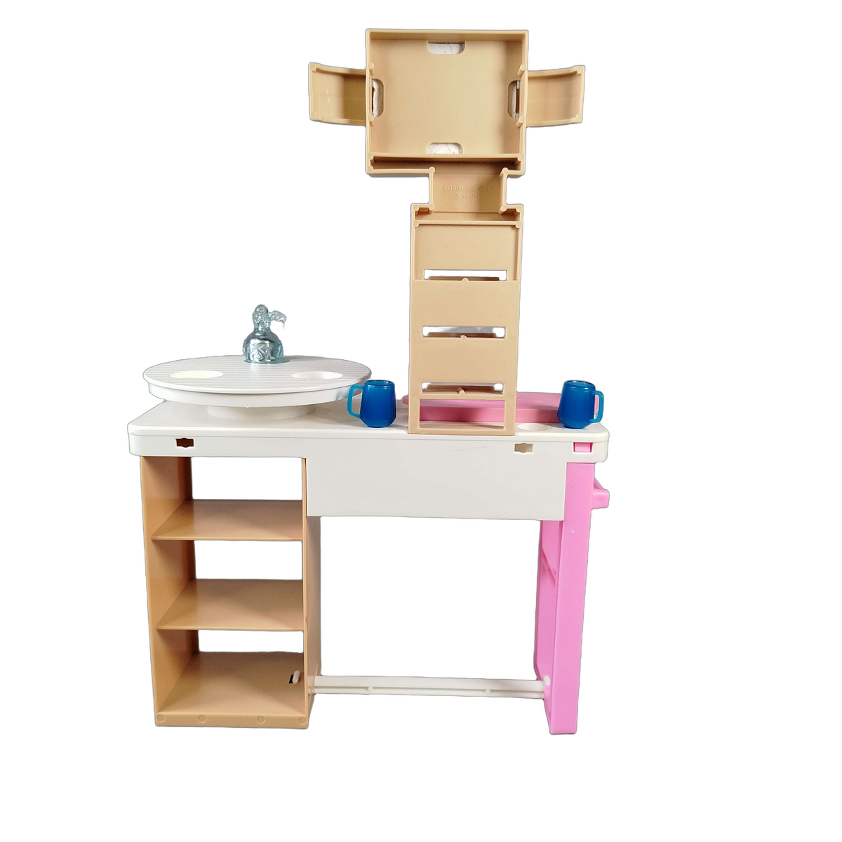 Bundle Salon & Wickeltisch Set von 2 Puppenmöbel mit Dusche & Zubehör