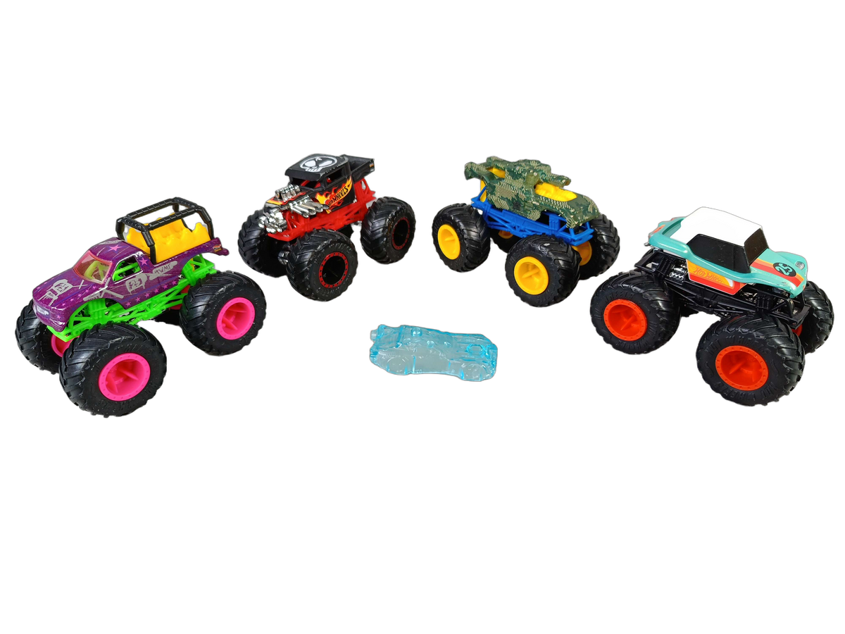 Mattel Bundle Hot Wheels Set von 4 Monstertrucks
