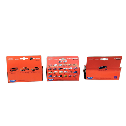 Welly Bundle Shelby Cobra Beetle Set von 3 Modellautos Neuwertig