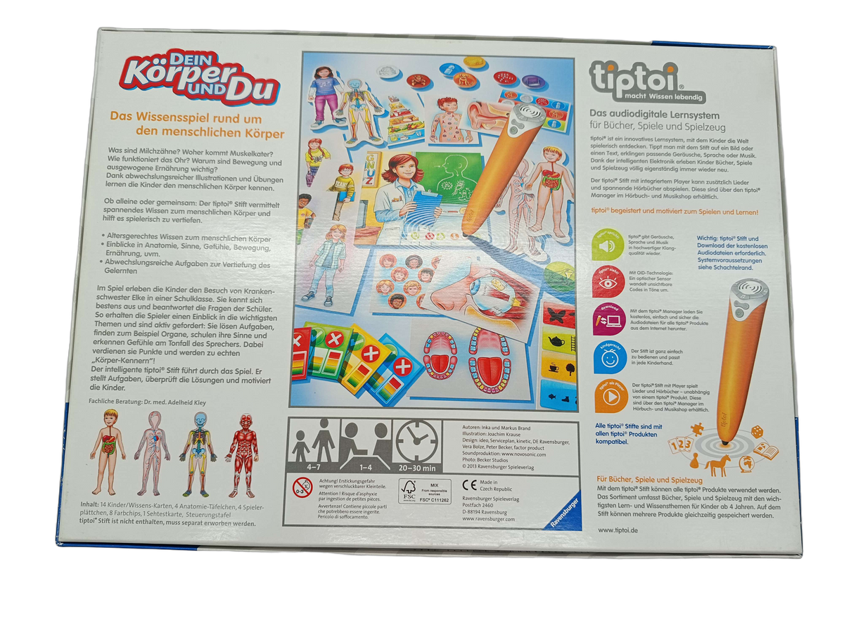 Ravensburger tiptoi Dein Körper und Du Buch Lernbuch 00560